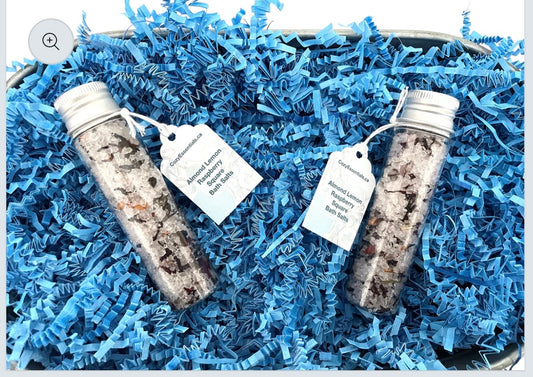Almond Lemon Raspberry Square Bath Salts